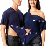 MediFit V‑Neck Recovery Shirt – Magnetic Closure, Unisex, Breathable-0