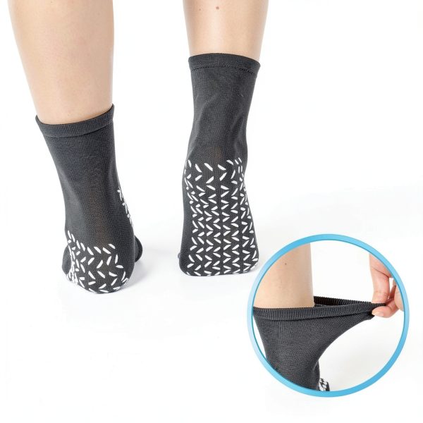 Non Slip Socks ComfortFit Medium 10‑Pair Double‑Sided Grip Polyester-5