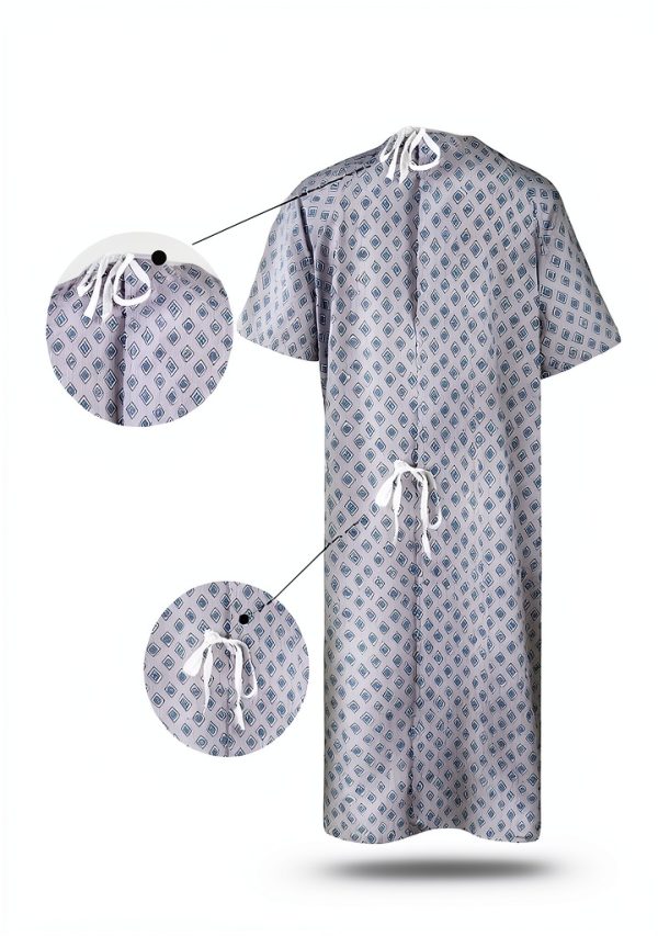 Patient Gown 6-Pack Unisex Utopia Care UC0015 Lightweight Durable-2