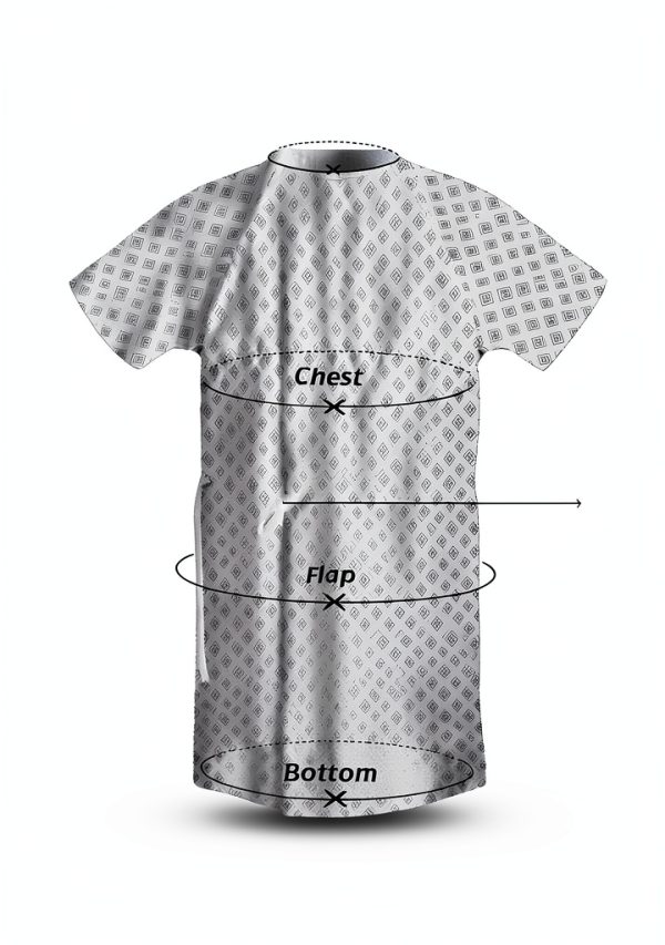 Patient Gown 6-Pack Unisex Utopia Care UC0015 Lightweight Durable-1
