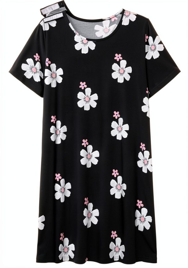 Women's Hospital Gown CareEase Adaptive Soft Cotton Snap-Back Gown-0