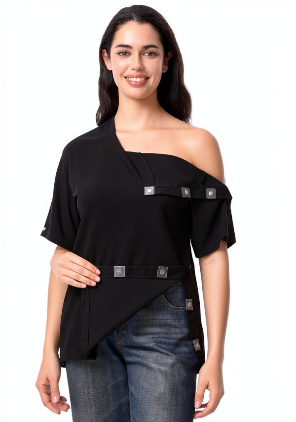 Recovery V Neck Magnetic Shirt TS1001V Unisex Belize Blue Medium-2