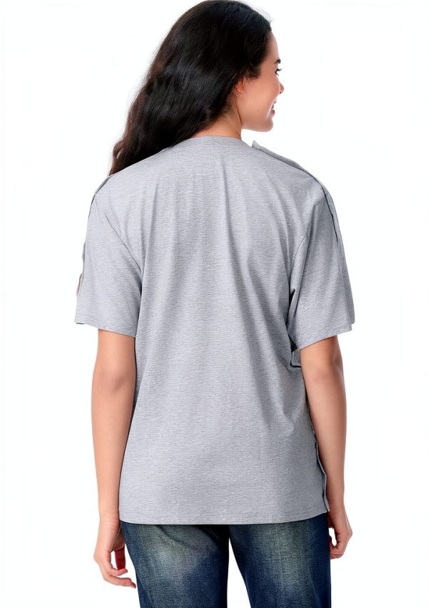 Medical Scrub Shirt TS1001V Unisex V‑Neck with Magnetic Closure-4