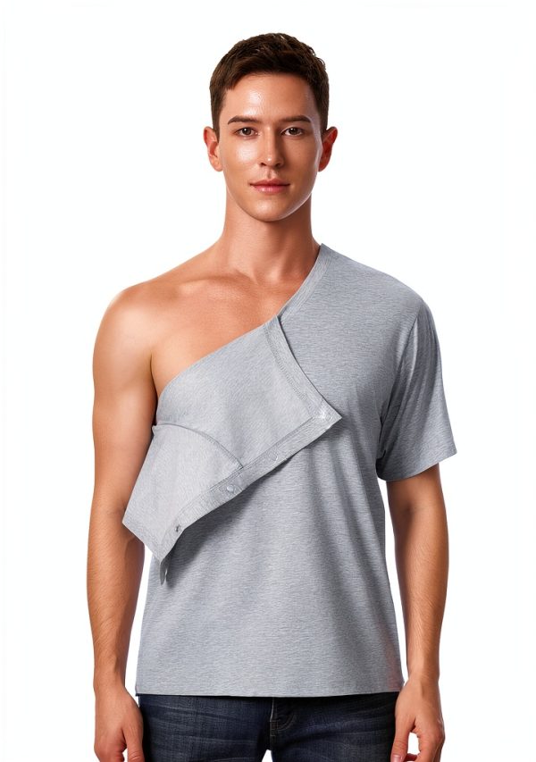 Medical Scrub Shirt TS1001V Unisex V‑Neck with Magnetic Closure-1