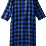 Men’s Open Back Flannel Nightgown by Silvert's with Dome Closure-0