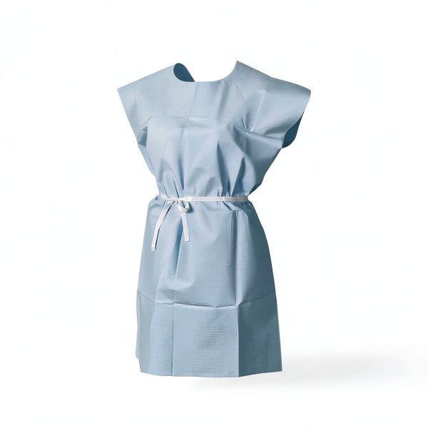 Disposable Patient Exam Gown McKesson LatexFree Blue Pack of 50-2