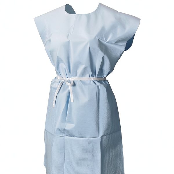 Disposable Patient Exam Gown McKesson LatexFree Blue Pack of 50-0