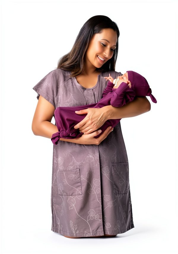 Kindred Bravely Labor and Delivery Gown 3-in-1 Hospital Gown for Women-3