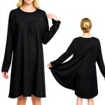 Open Back Hospital Gowns for Women Long Sleeve Open Back Dress Nursing Gowns Post Shoulder Surgery Dress-0