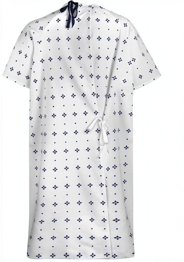 Utopia Care 6 Pack Unisex Hospital Gowns Blue Size up to 2XL-2