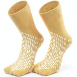 Hospital Socks HCS Non-Slip 360 Tread Grip - Yellow, Universal Size-0