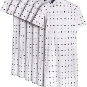 Utopia Care 6 Pack Unisex Hospital Gowns Blue Size up to 2XL-0