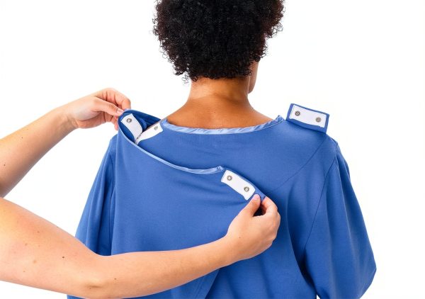 Silverts Open-Back Hospital Gown for Women – Comfortable Adaptive Fit-4