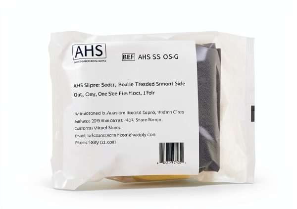 American Hospital Supply Grippy Socks | Assorted Colors, One Size Fits Most, Polyester-Spandex Knit with Elastic Cuff | 6 Pairs Non Skid Socks-6
