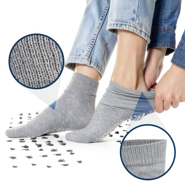 Hospital Socks with Grips by TenderGentle - Anti Slip Footwear-3