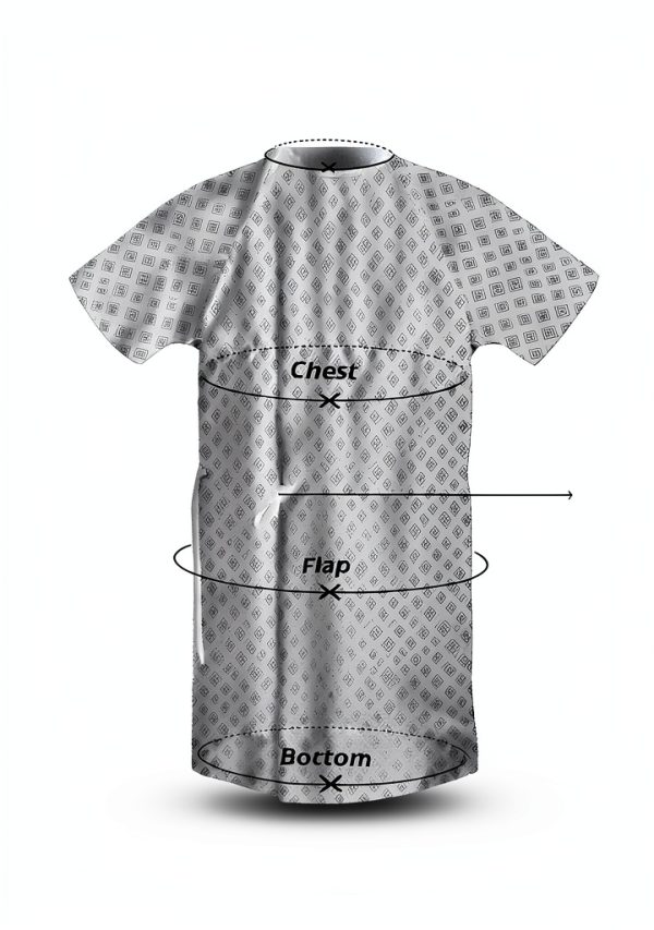 Utopia Care 4 Pack Unisex Hospital Gowns Extra Long up to 2XL-1