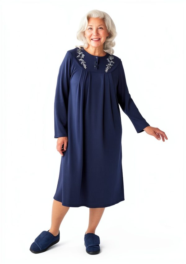 Silverts Open-Back Hospital Gown for Women – Comfortable Adaptive Fit-3